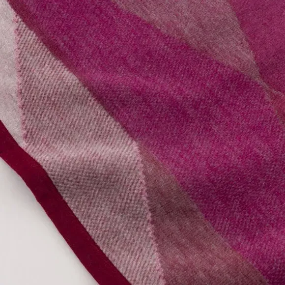 Single Blanket Geometric Print - Purple, Cotton