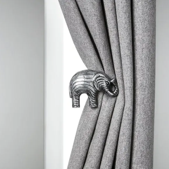 Single Curtain Holdback - Chrome, Metal image