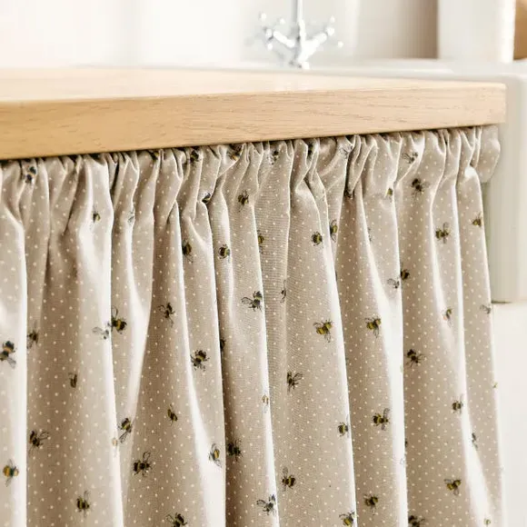 Single Curtain Panel Slot Top - Natural, Cotton