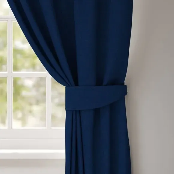 Single Curtain Tieback - Midnight, Fabric