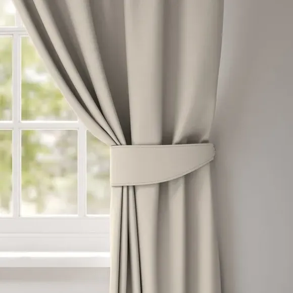 Single Curtain Tieback - Mushroom, Fabric