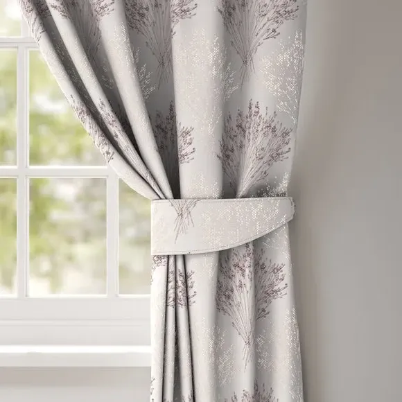 Single Curtain Tieback - Plum, Fabric