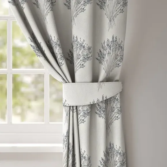 Single Curtain Tieback - Sky, Fabric