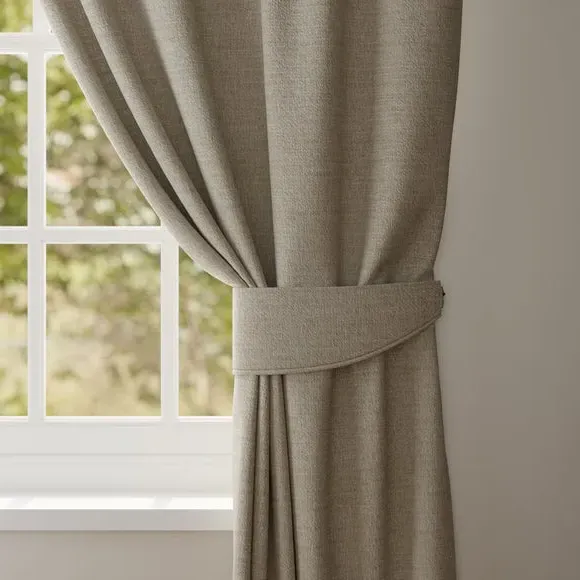 Single Curtain Tieback - Stone, Recycled Polyester