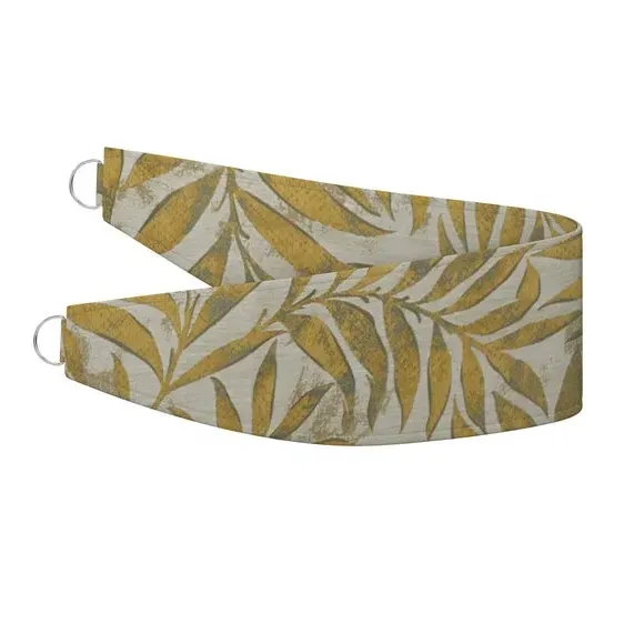Single Curtain Tieback - Thyme, Metallic Leaf