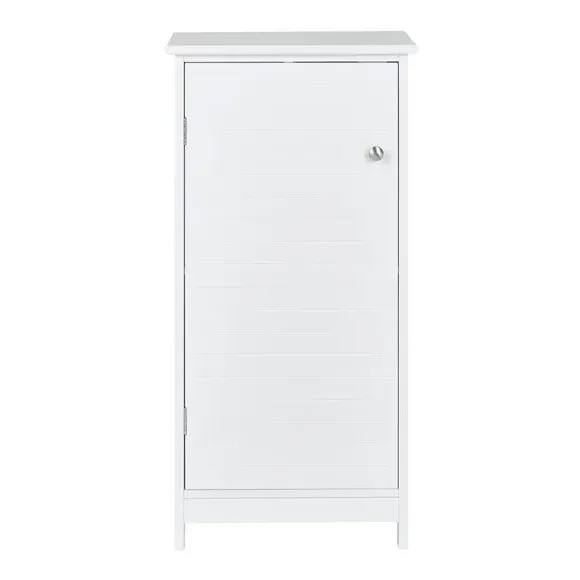 Single Door Storage Cabinet - White, MDF