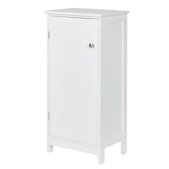 Single Door Storage Cabinet - White, MDF
