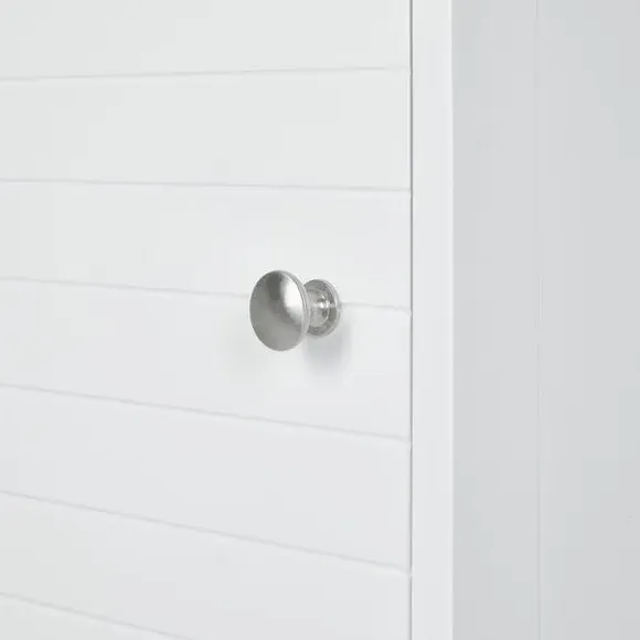 Single Door Storage Cabinet - White, MDF