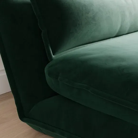 Single Foldable Sofa Bed - Green, Velvet