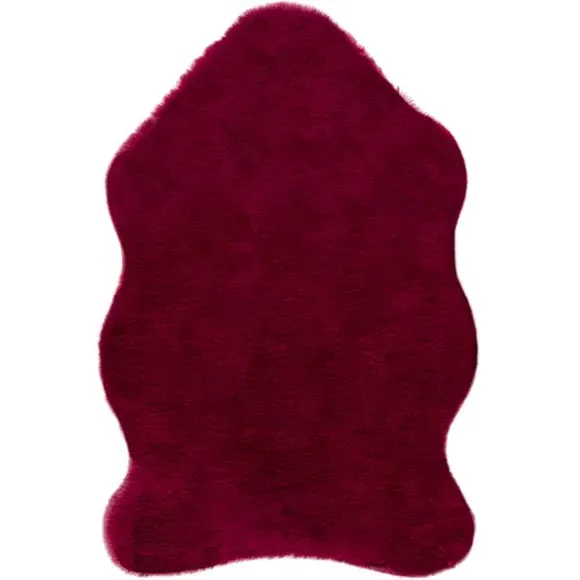 Single Pelt Faux Fur Rug - Cream, Polyester