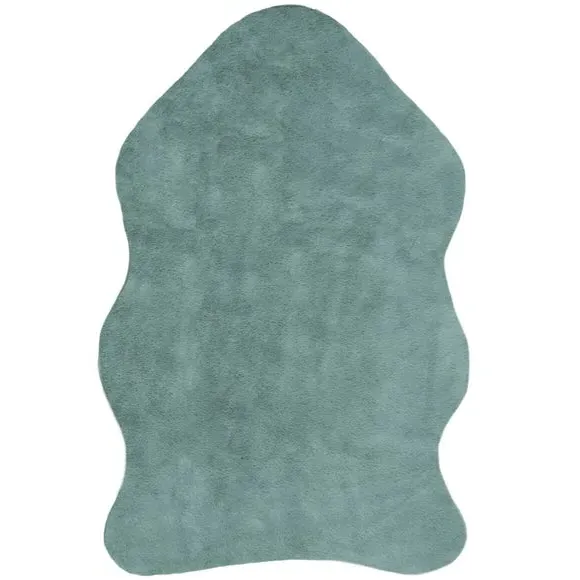Single Pelt Faux Fur Rug - Cream, Polyester