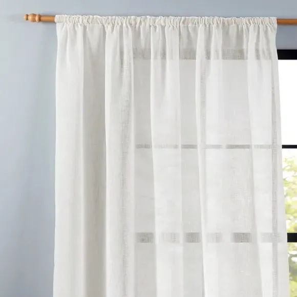 Single Slot Top Voile Panel - Cream, Polyester image