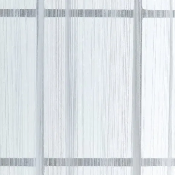 Single Slot Top Voile Panel - White