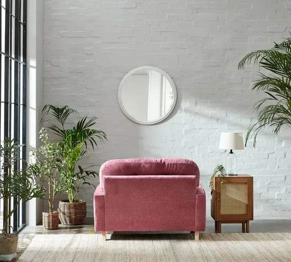 Single Snuggle Chair Vintage Style - Berry, Chenille