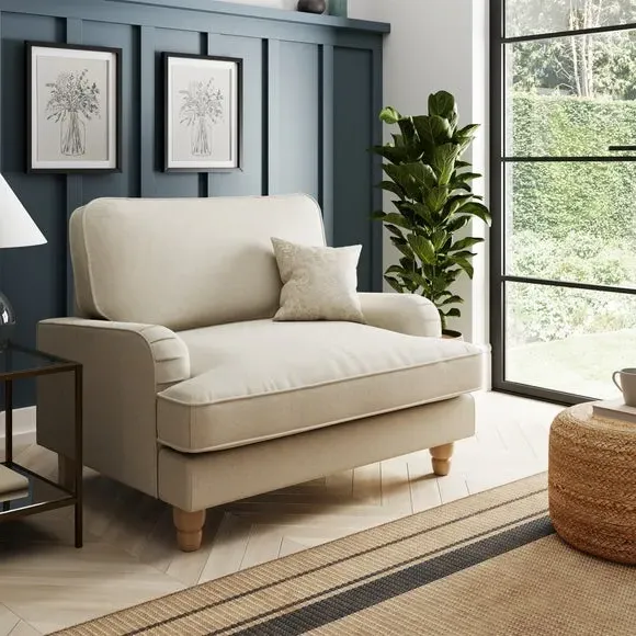 Single Sofa Bed with Pull-Out - Natural