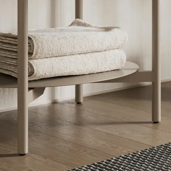 Single Vanity Unit with Storage - Sandstone