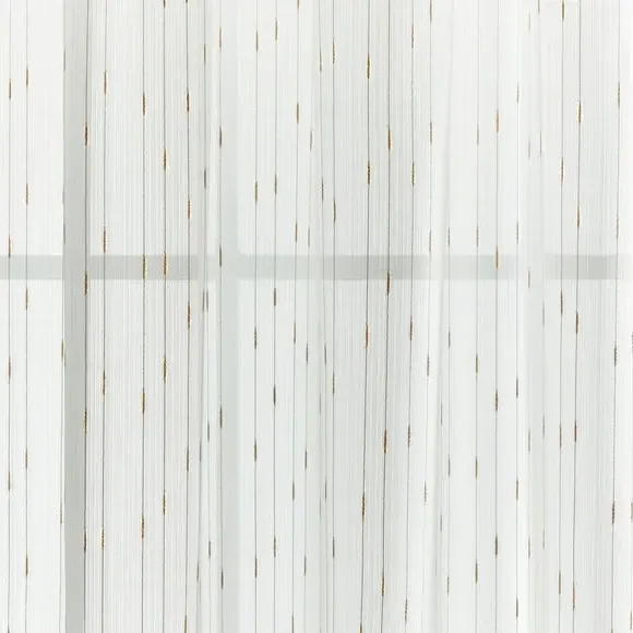 Single Voile Panel Slot Top - Gold, Polyester