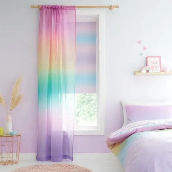 Single Voile Panel with Slot Top - Multicolor