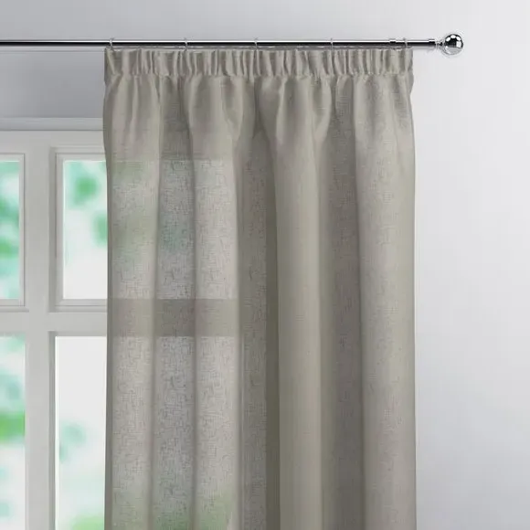 Single Voile Panel with Tape Top - Dove image