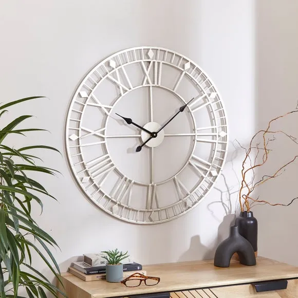 Skeleton Wall Clock - Champagne