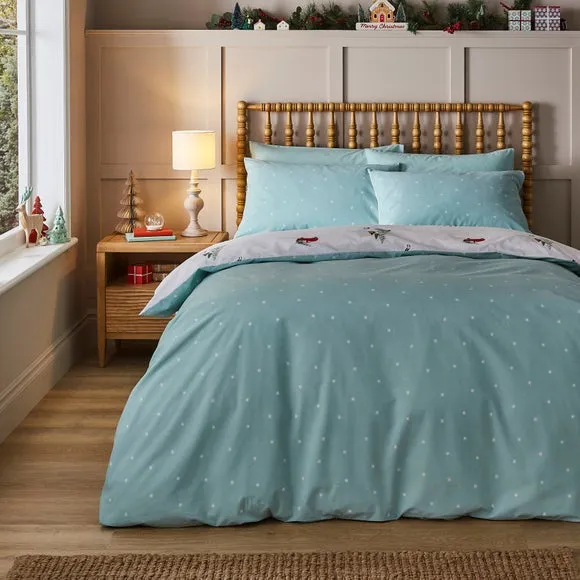 Ski Scene Quilt Cover Set - Multicolor, Polycotton