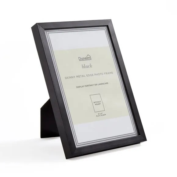 Skinny Photo Frame - Black, Metal