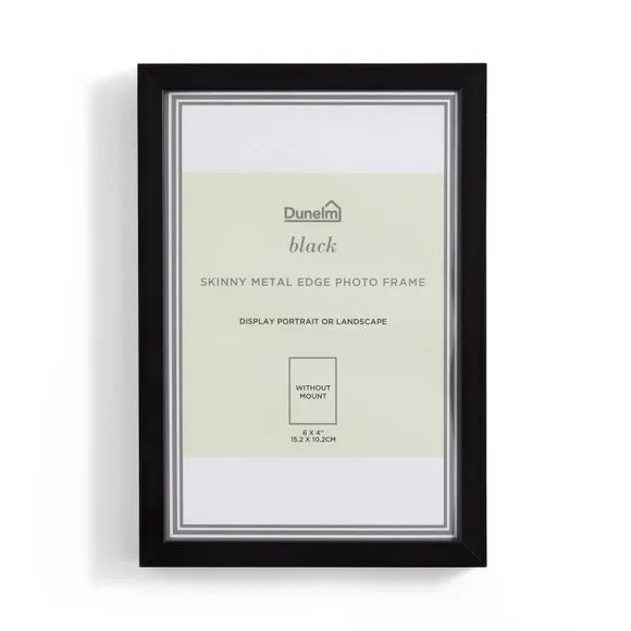 Skinny Photo Frame - Black, Metal