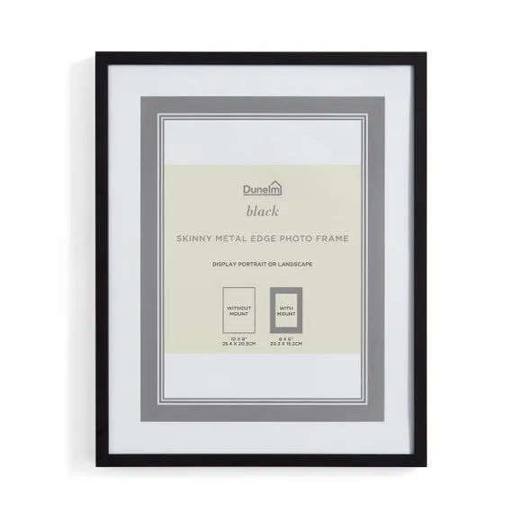 Skinny Photo Frame - Black, Metal