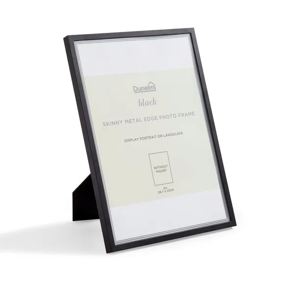 Skinny Photo Frame - Black, Metal