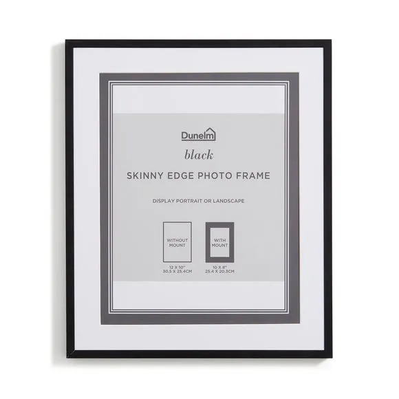 Skinny Photo Frame - Black, Metal