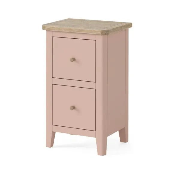 Slim Bedside Table - Pink, Pine