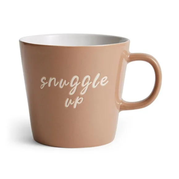Slogan Ceramic Mug - Cream