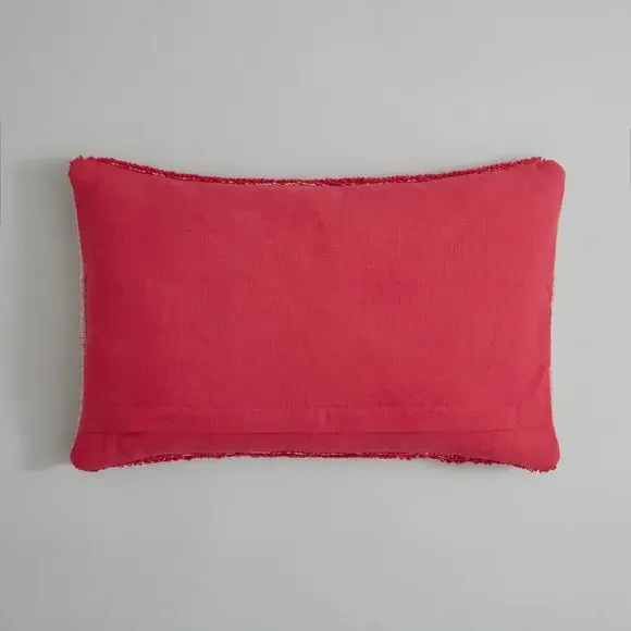 Slogan Cushion with Zip - Fuschia, Polyester