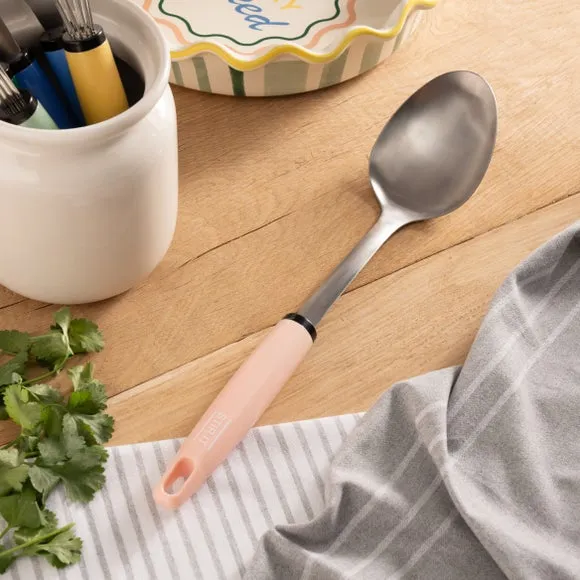 Slogan Spoon - Pink, Stainless Steel image