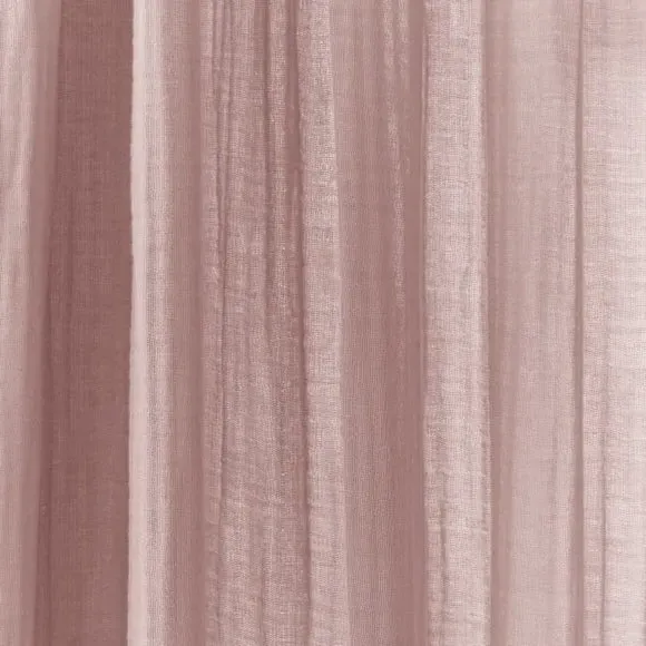 Slot Top Curtains - Blush, Cotton Muslin