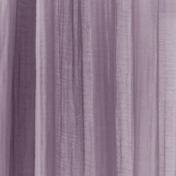 Slot Top Curtains - Mauve, Cotton Muslin