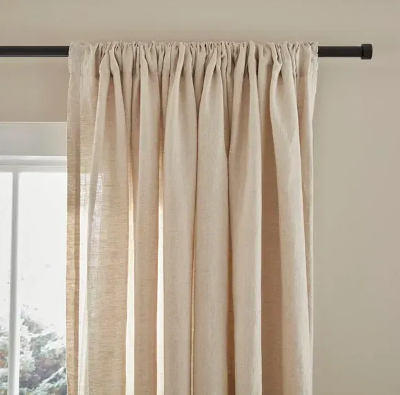Slot Top Curtains - Natural, Linen