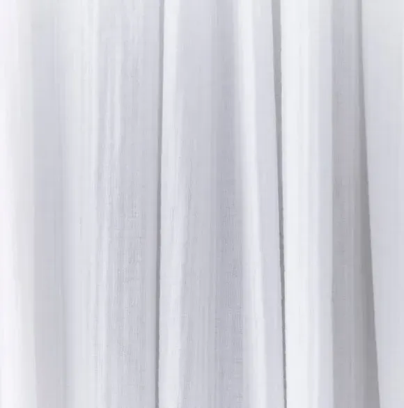 Slot Top Curtains - White, Cotton Muslin