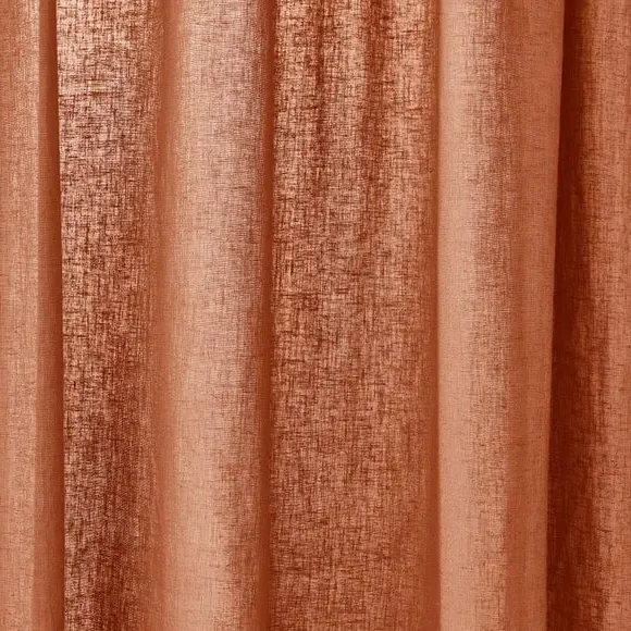 Slot Top Voile Curtains - Butterscotch, Cotton