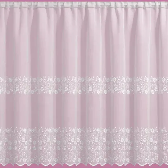Slot Top Voile Fabric by Metre - White
