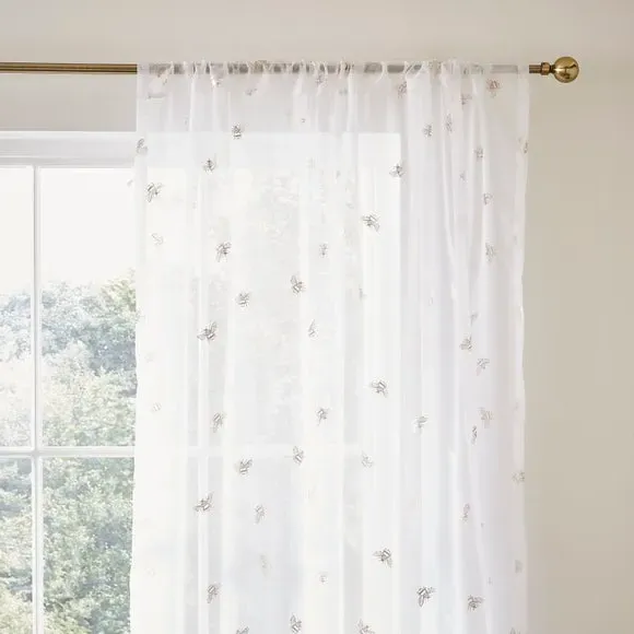 Slot Top Voile Panel - Gold, Voile image