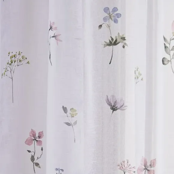 Slot Top Voile Panel - Multicolor, Polyester