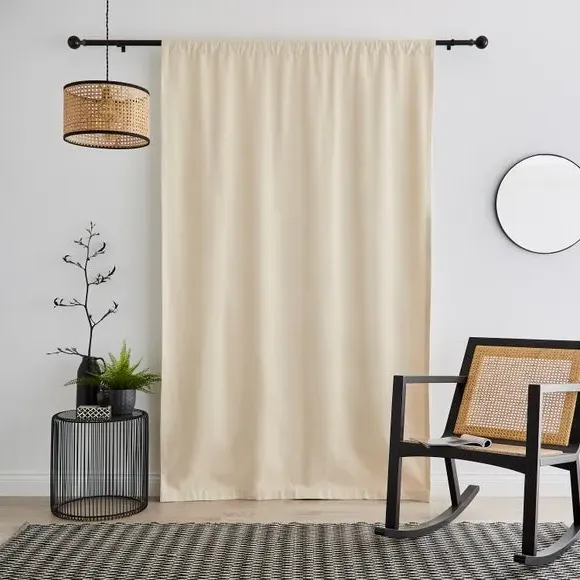 Slot Top Voile Panel - Natural, Cotton