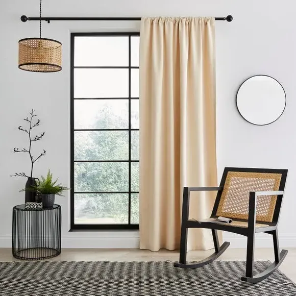 Slot Top Voile Panel - Natural, Cotton