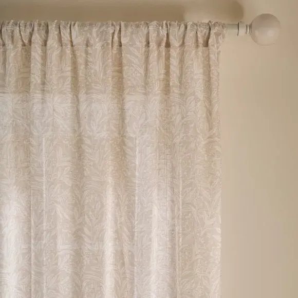 Slot Top Voile Panel - Natural, Polyester Linen image