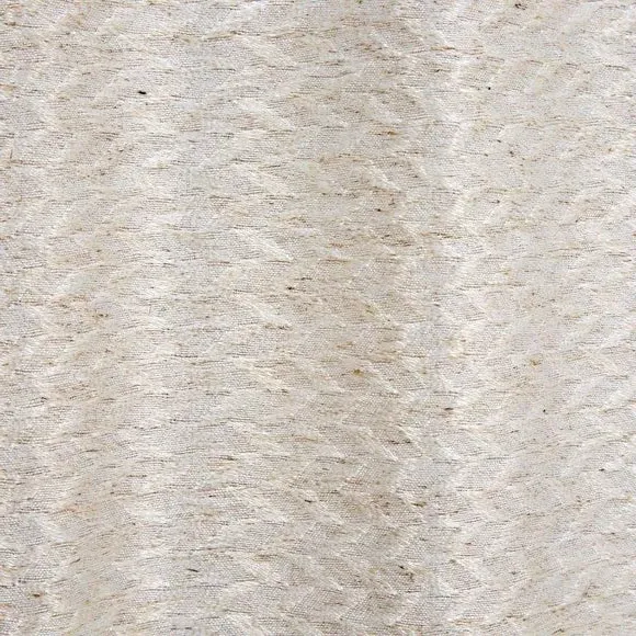 Slot Top Voile Panel - Natural, Sheer Fabric