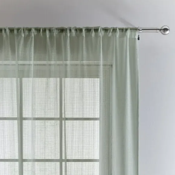 Slot Top Voile Panel - Sage