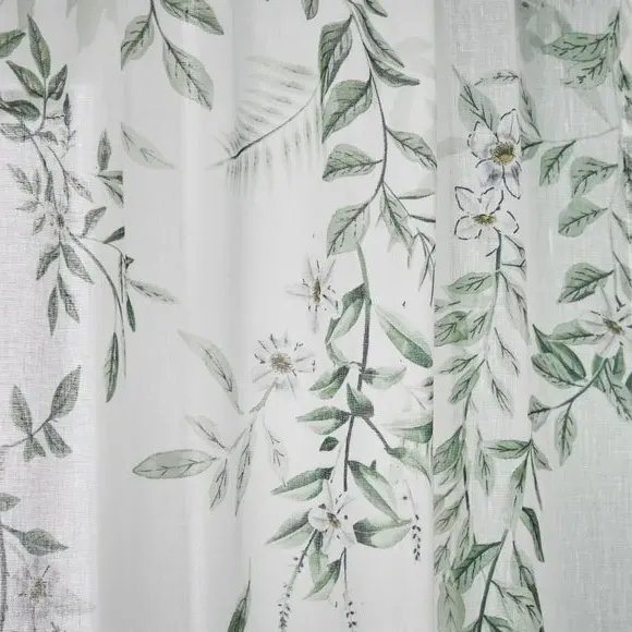 Slot Top Voile Panel - White, Polyester