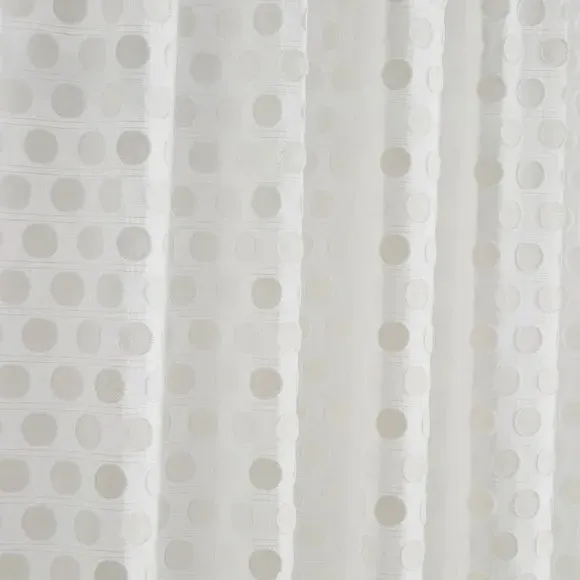 Slot Top Voile Panel - White, Polyester