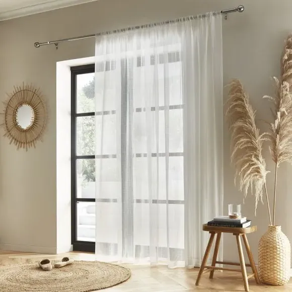 Slot Top Voile Panel - White